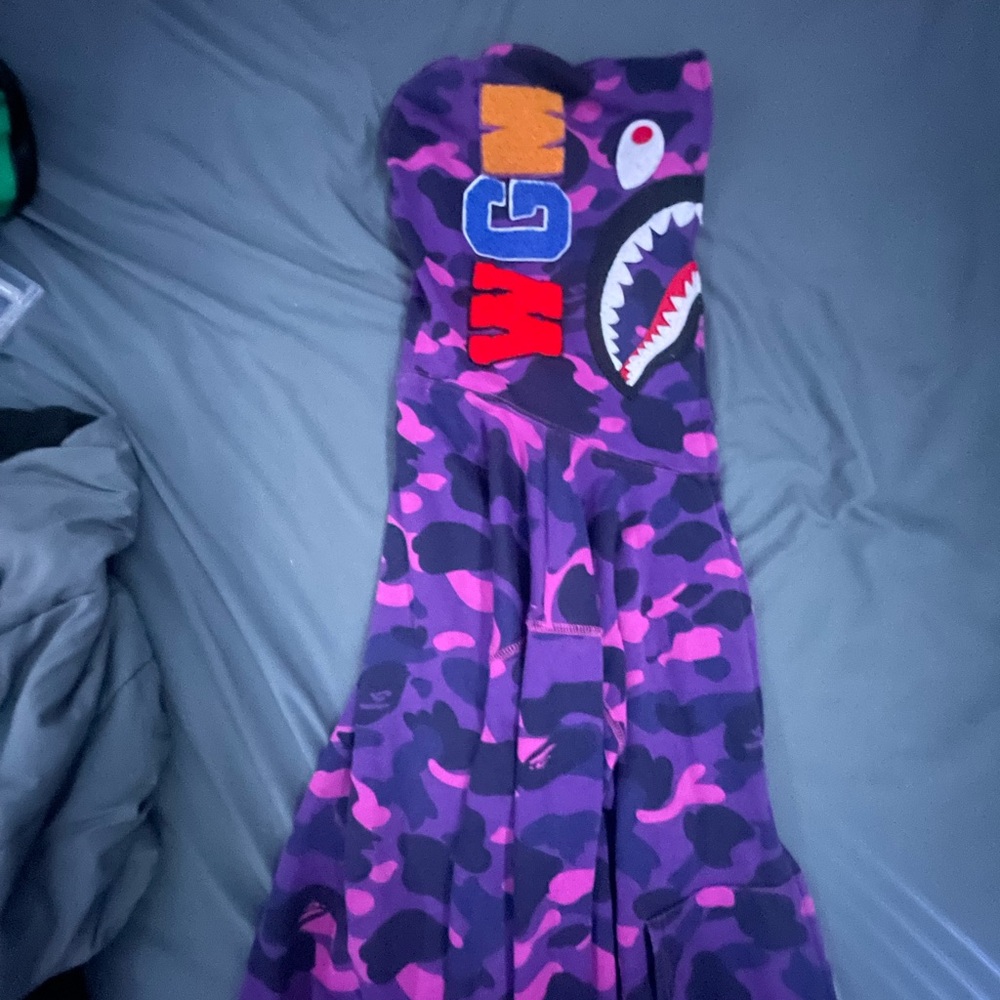 Purple bape hoodie no tags